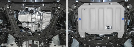 Защита картера и КПП Rival 333.9417.1 Haval F7 2019-, V - 1.5T; 2.0T/Haval F7x 2019-, V - 2.0T
