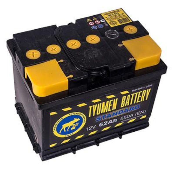 Тюмень Standart 6СТ62L0 62А/ч-12V ст EN550 европейские обратная 242x175x190